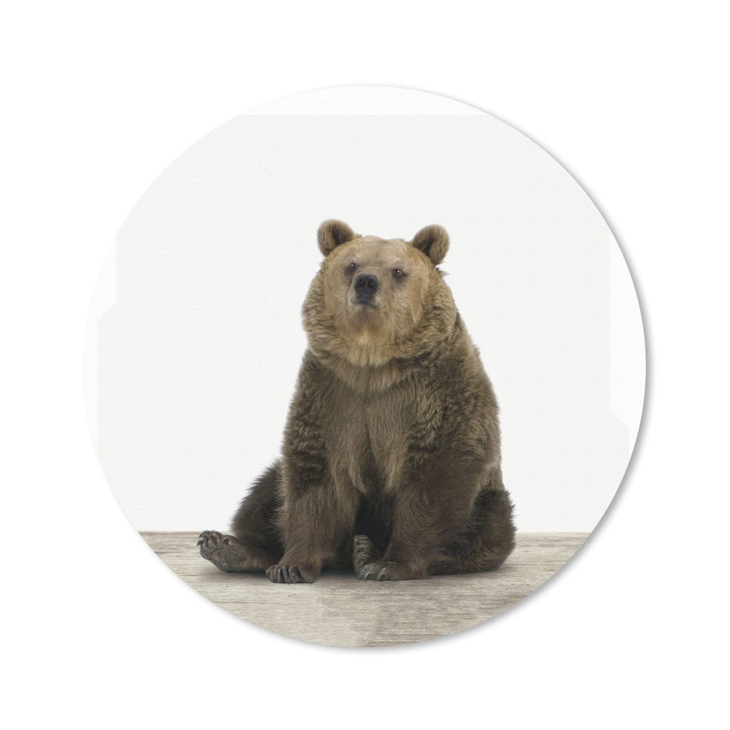 MuchoWow Mauspad Mousepad Bär - Grizzly - Tiere 50x50 cm - Mousepads - Maus Mat - Pad - Mausunterlage - Vinyl
