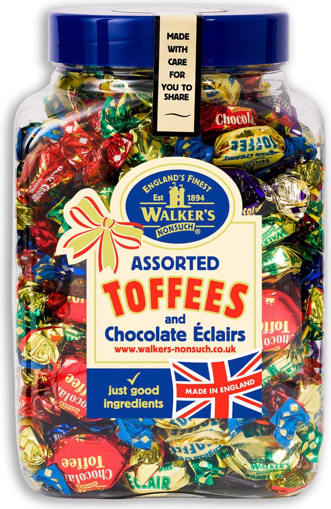 Walker's Nonsuch Assorted Toffees and Chocolate Éclairs 130Stk. 1,25kg
