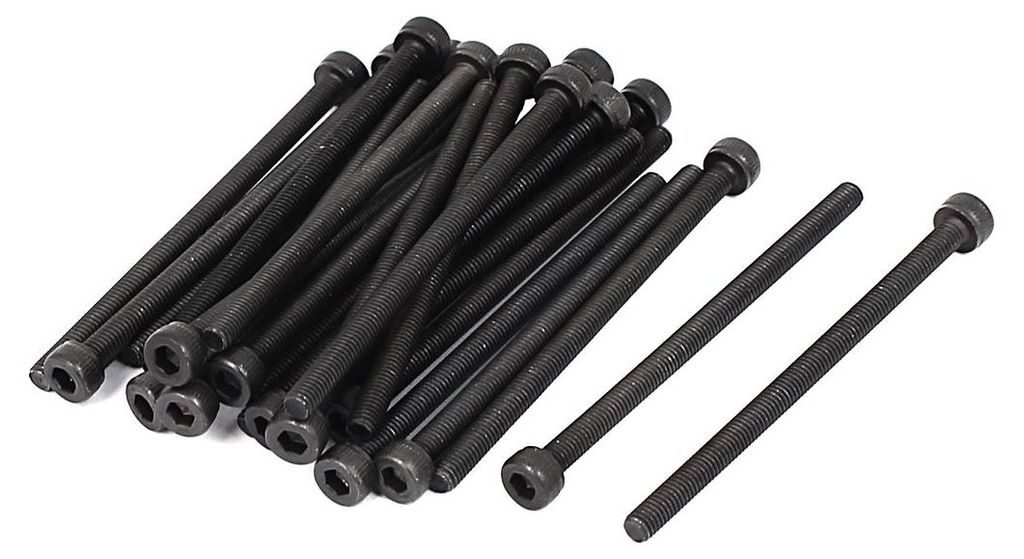 25 Stš¹ck M3 x 50mm Zylinderschrauben Kohlenstoffstahl Vollgewinde Maschinenschrauben Innensechskantschrauben Bolzen Schrauben