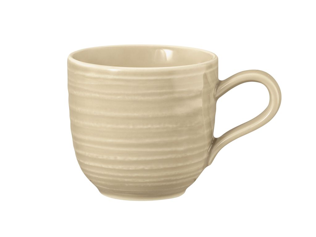 Seltmann Weiden Terra Espressoobertasse, Espressotasse, Espresso Tasse, Porzellan, Sandbeige, 100 ml, 001.766249
