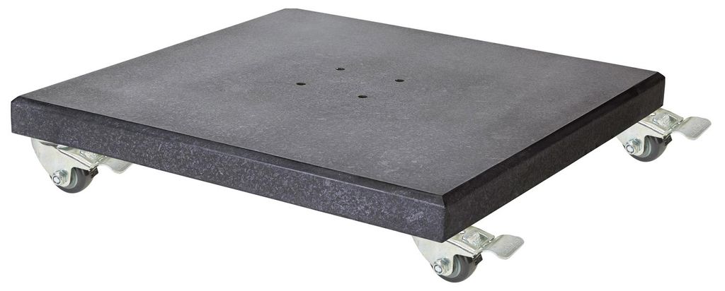 Sonnenschirmständer Modena | Schwarz poliert Granit | 90, Produktbild 
