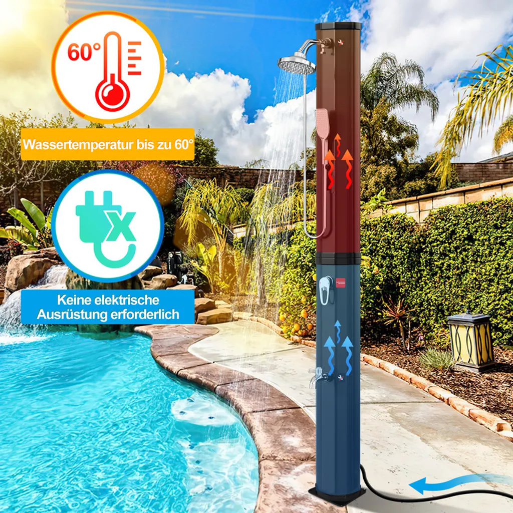OFFERTA Doccia Solare 40L Giardino Piscina - Prezzo Imbattibile - 3