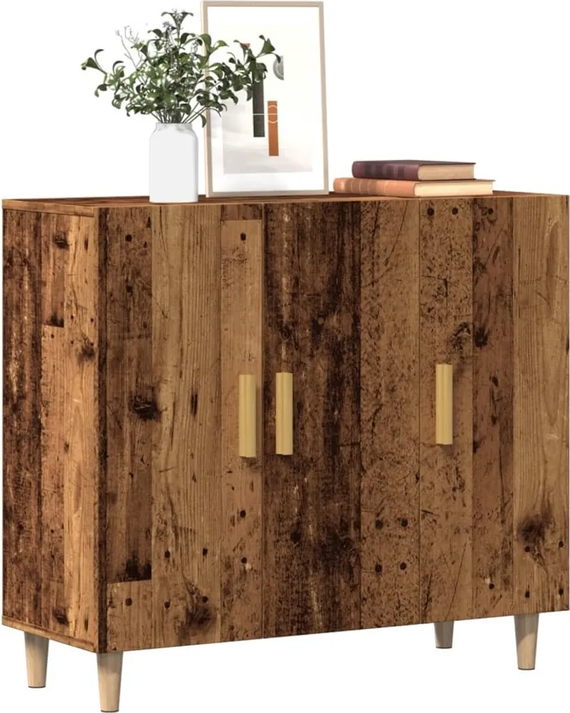 Credenza Economica Maison Exclusive 90x34x80 cm Effetto Legno