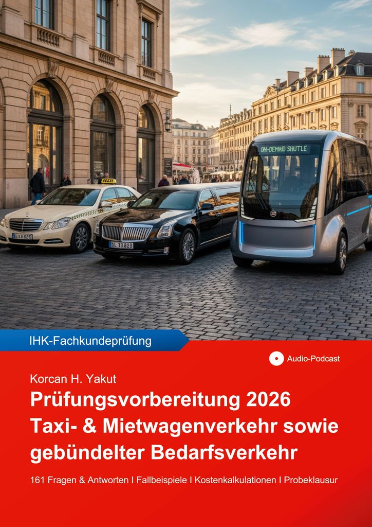 Prüfungsvorbereitung 2026 für Taxi- & Mietwagenverkehr Produktbild 