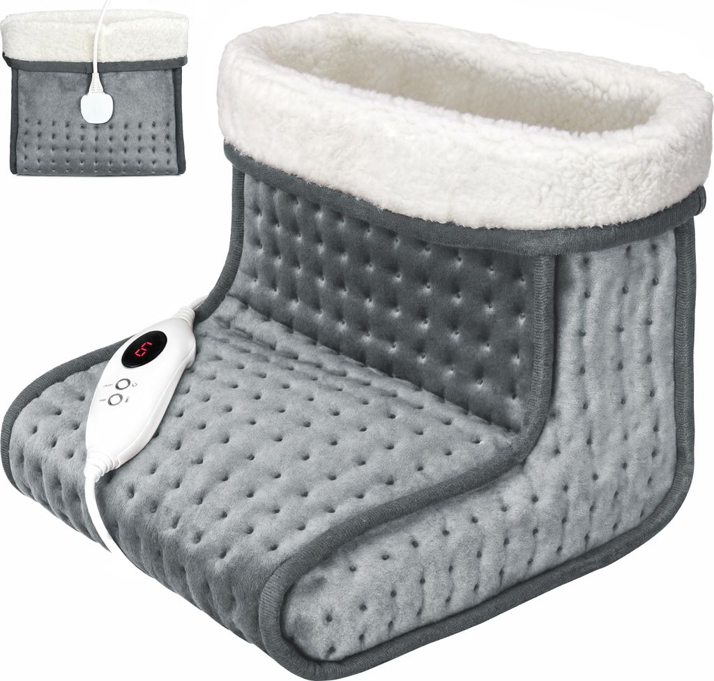 MONZANA® elektrischer Fußwärmer 4-6 Heizstufen 90min Timer Produktbild 