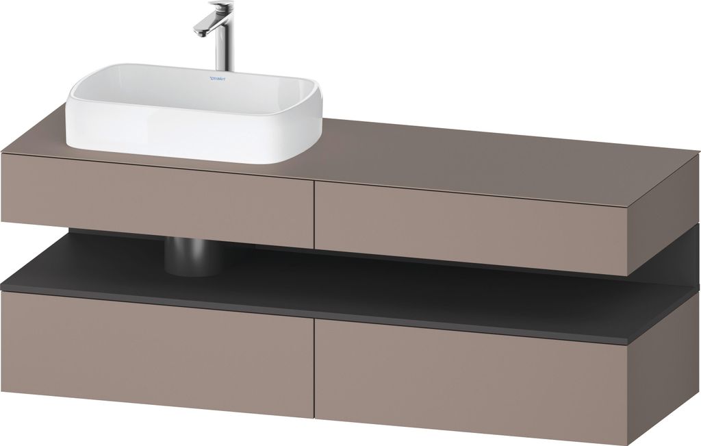 DURAVIT QA4777049430000 QAT KWTU WH Eck 1600x550x600 bs. Mt.