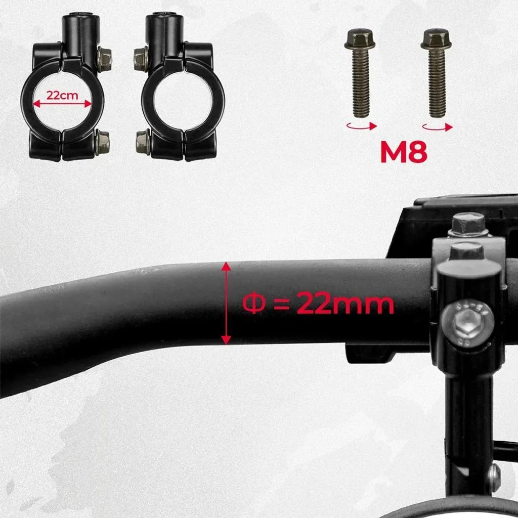 Rétroviseur rotatif 360° pour guidon, miroir de sécurité incassable
