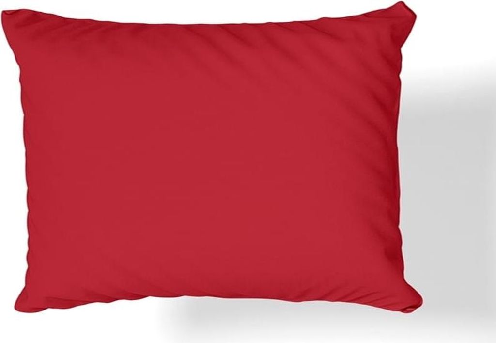 Jersey Kissenbezug 50x60 rot