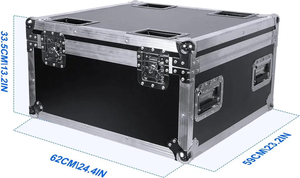 Flightcase Pro pour 6 PAR LED Résistant aux Chocs - Idéal Tournée