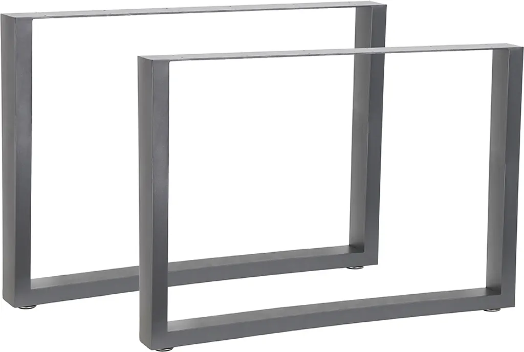 Base Tavolo Acciaio Grigio 100x72 | Design Industriale Premium