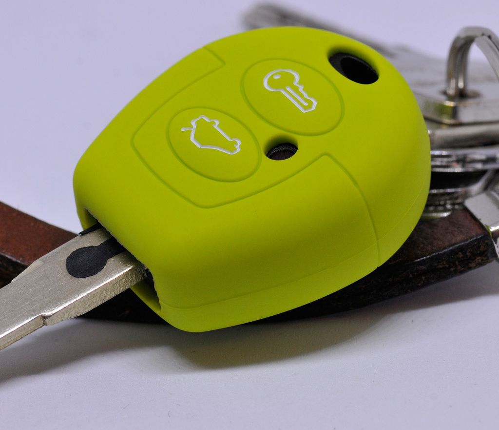Auto Schlüssel Hülle Silikon Schutz Cover Apfelgrün Produktbild 