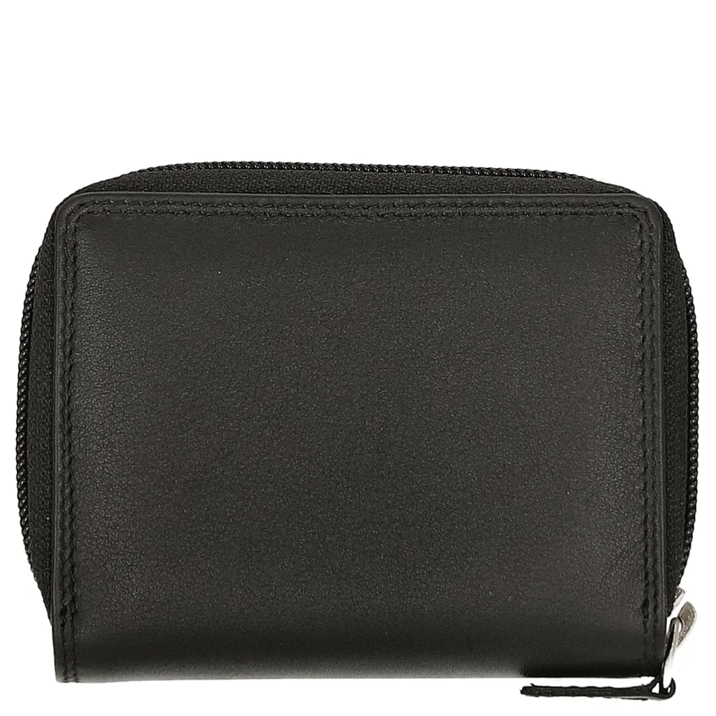 Petit Étui de Poche pour Cartes Bancaires en Cuir Noir Sécurisé RFID - 8