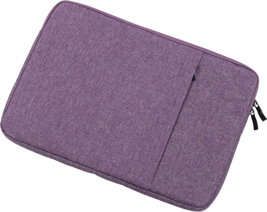 Case2go - Laptoptasche Hülle Tasche für Macbook, Laptop, Chromebook - Baumwolle - 13 Zoll - Mit Extrafach - Ultimativer Schutz - Lila
