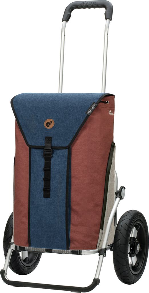 ANDERSEN Einkaufstrolley - Royal Shopper Oli.P 2.0 blau 50 L Einkaufswagen, hochwertig, shopping, Thermo, Aluminium, klappbar, luftbereiftes Kugell...