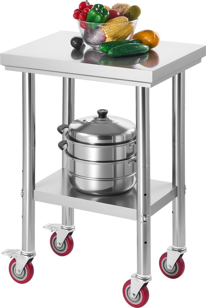 Stół roboczy ze stali nierdzewnej VEVOR Stół kuchenny (61 x Zdjęcie produktu 