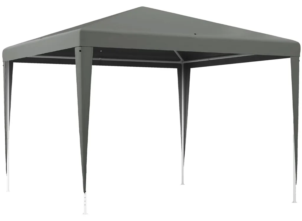 Gazebo de Jardin 3x3 m en Acier et Toile PE avec Drainage Intégré