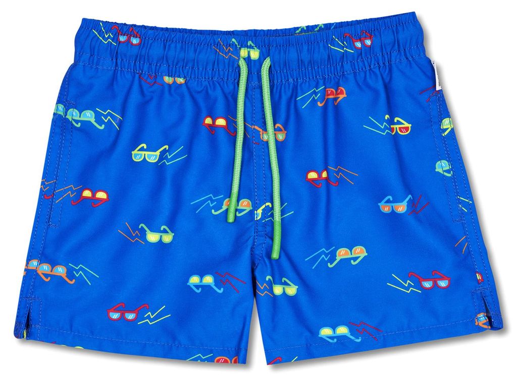 Happy Socks Sunny Days Swimshorts Kids Kinder Badehose Blau/Brillen, KSUD116-6300 - Gr. 10-12 Years