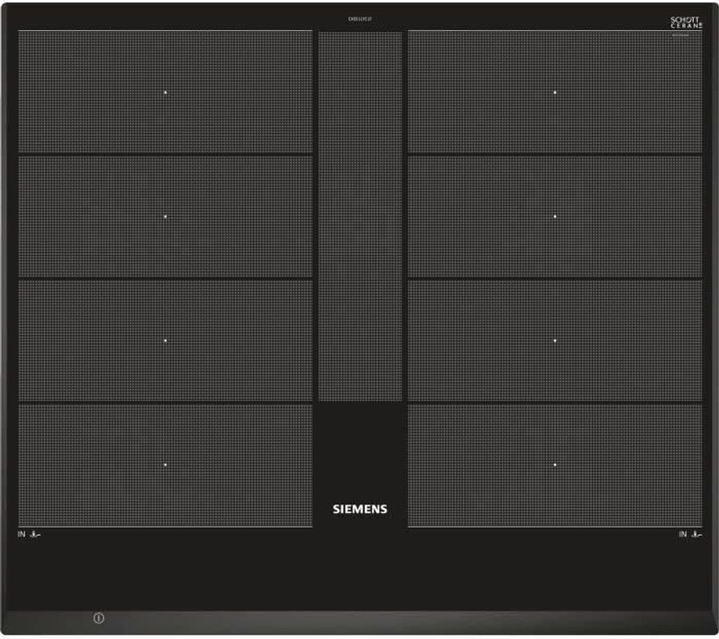 60 cm Induktionskochfeld SIEMENS 4 Brenner 59,2 x 52,2 cm Schwarz IQ700 EX651LYC1F