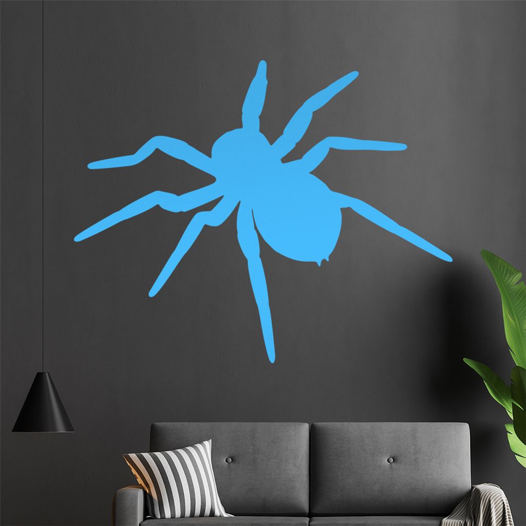 KIWISTAR Spinne - Spinnweben Vogelspinne Zecke Wandtattoo in 6 Größen - Wandaufkleber Wall Sticker - Dekoration, Küche, Wohnzimmer, Schlafzimmer...