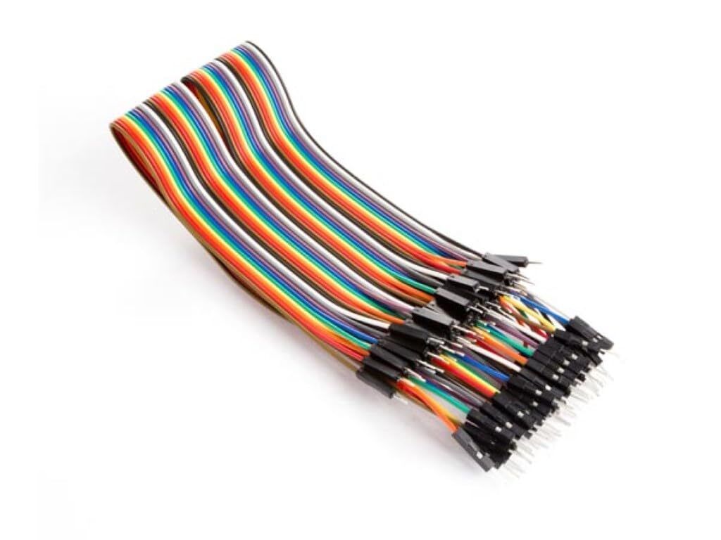 Whadda JUMPER-KABEL (40 x DRAHTBRÜCKEN-STECKER, 40 x DRAHTBRÜCKEN-STECKER) 30 cm