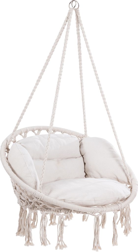 Detex Hängesessel, Creme, Boho, Indoor & Outdoor, 150kg, Produktbild 