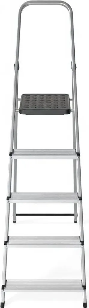 Escabeau 5 marches en aluminium pliable et stable pour la maison