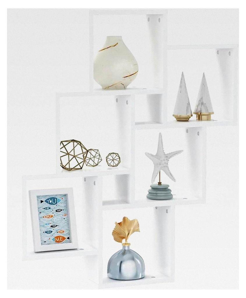 Würfelregal Weiß 78x15x93 cm Holzwerkstoff