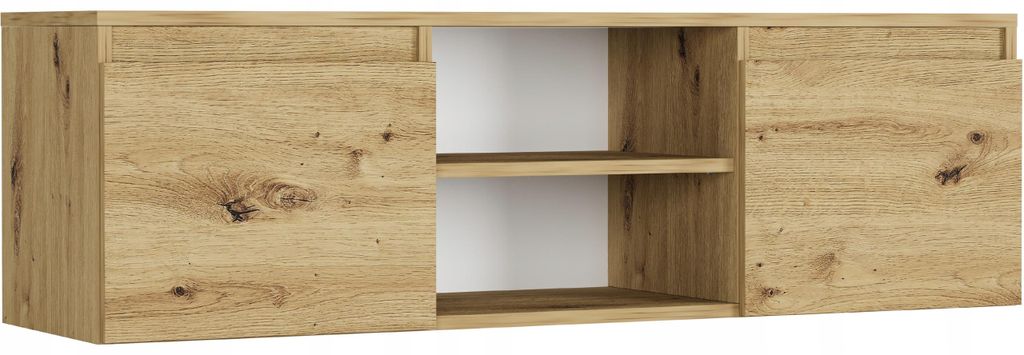 Skříňka RTV 120 cm 2 dveře 2 police FRAMIRE RTV artisan Obrázek produktu 