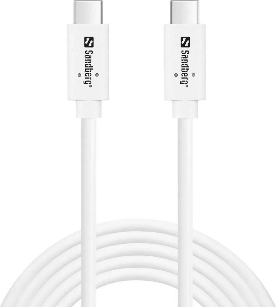 Câble de Charge Rapide Laptop USB-C 100W Sandberg 2M USB 3.1 Gen 2