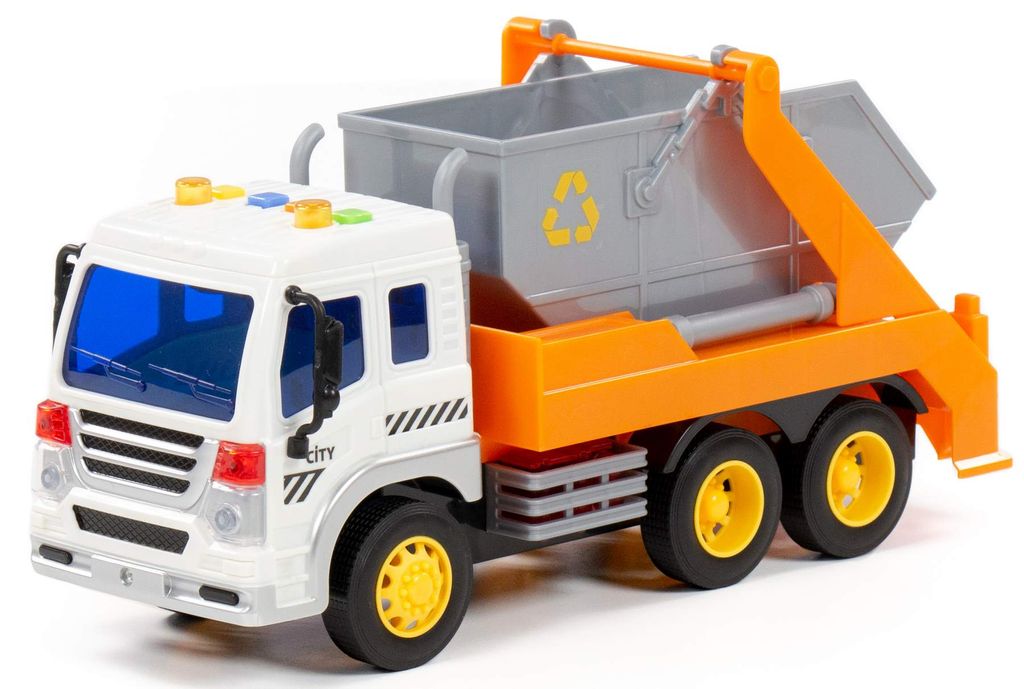 Kinder Spielzeug Auto Baufahrzeug mit Licht & Sound LKW Spielzeugauto 6 Räder DE 