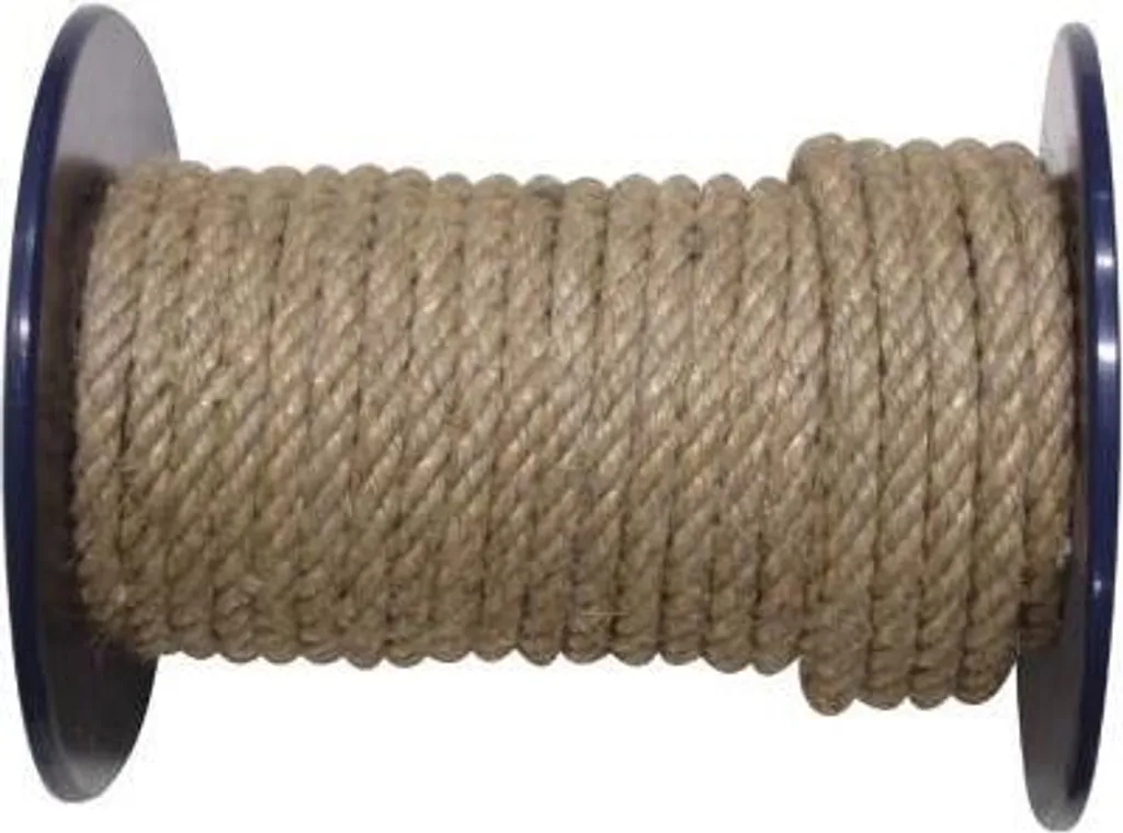 Cordon 6mm haute résistance avec PP 100m, aspect naturel écru