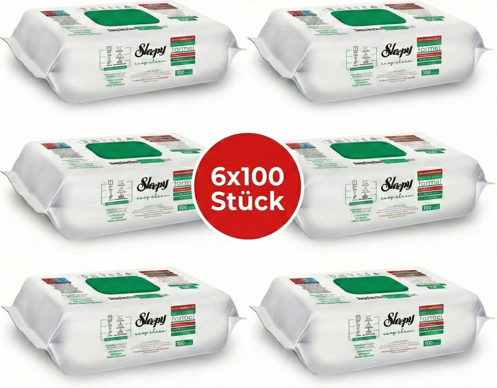 Sleepy Feuchtücher White Soap 6x100 Immagine del prodotto 