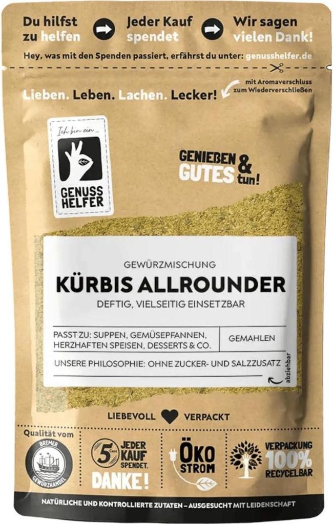 Kürbis Allrounder, gemahlen, Kürbisgewürz für Kürbissuppe & Produktbild 