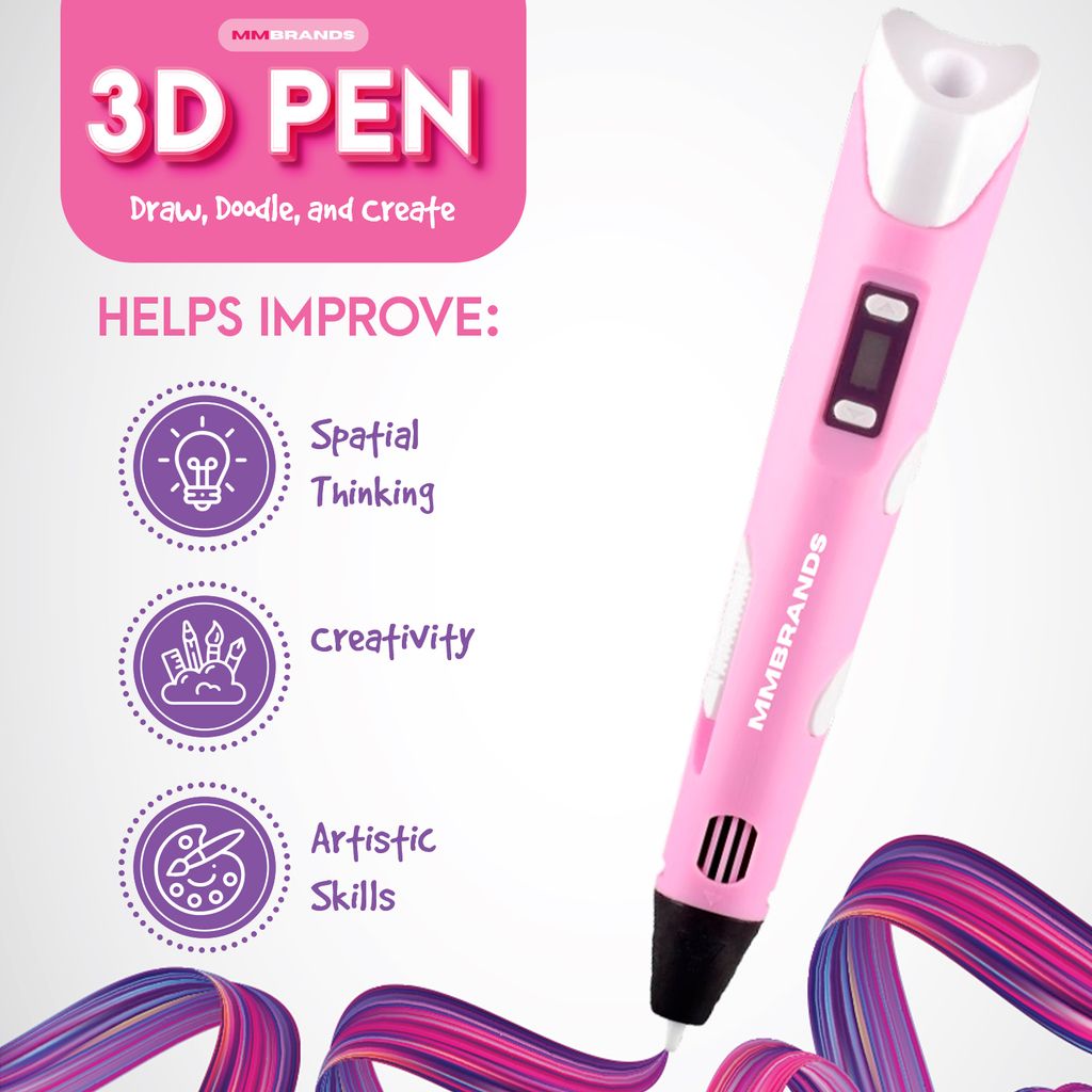 MM Brands 3D pero pro děti, 10 barev s extra dlouhým Obrázek produktu 9