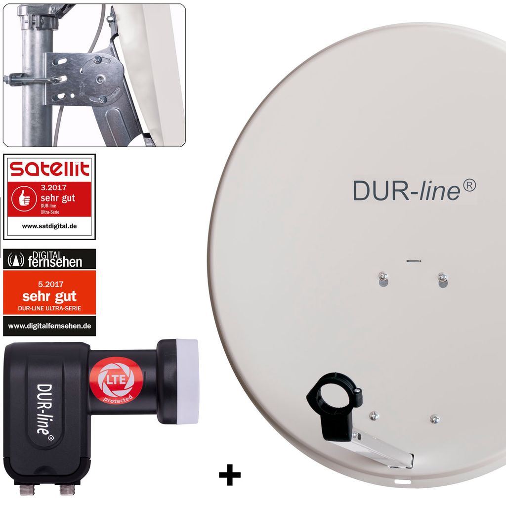 DUR-line MDA 60 G + +Ultra Twin LNB 2 TN LNB Set