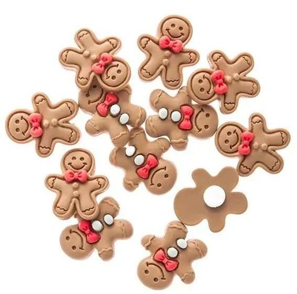 Selbstklebende 3D-Dekorationen: Lebkuchenmännchen, 12 Stück – Dalprint