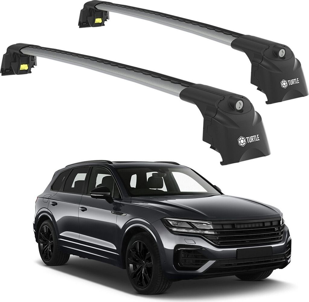 TURTLE DACHTRÄGER AIR-2 , Silber VOLKSWAGEN TOUAREG CR 2019 - 2023 (SUV)