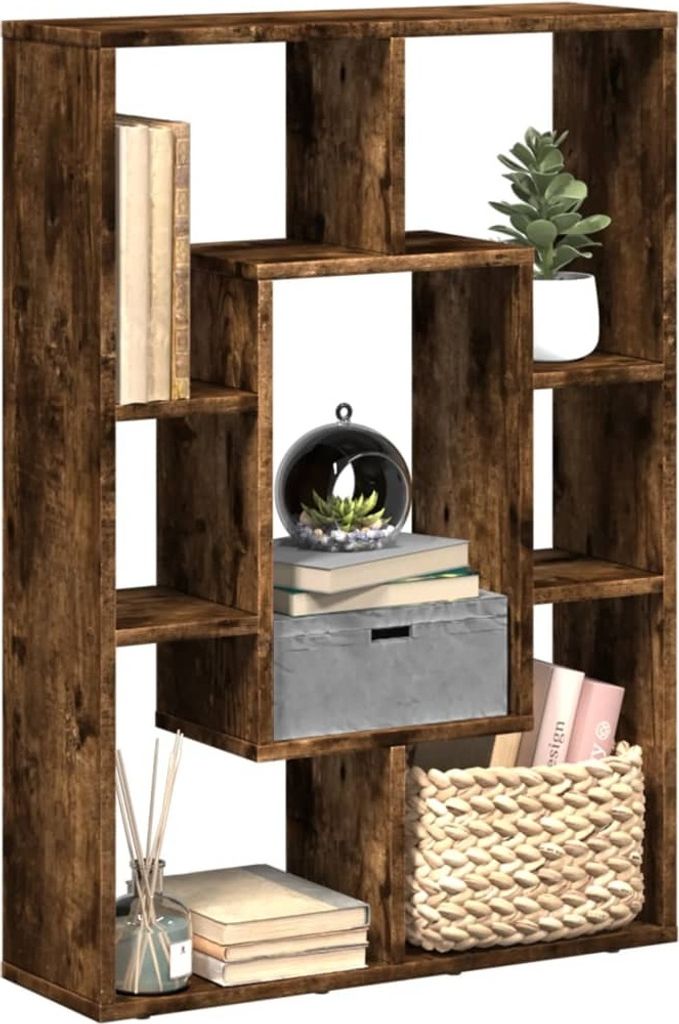 Maison Exclusive - Bücherregal Räuchereiche 63x20x90 cm Holzwerkstoff