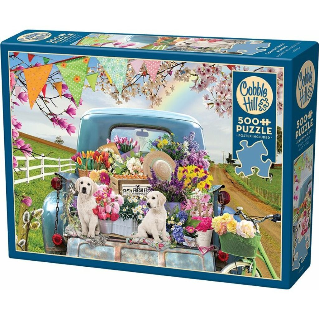 Cobble Hill Beladener Truck im Frühling 500 Teile