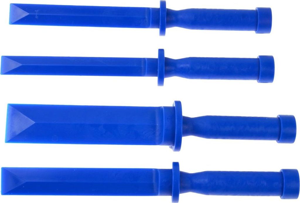 Kunststoffschaber-Set Zur Schonenden Entfernung Von Klebegewichten Für Felgen – 4 Teile, Kratzfest Und Strapazierfähig.
