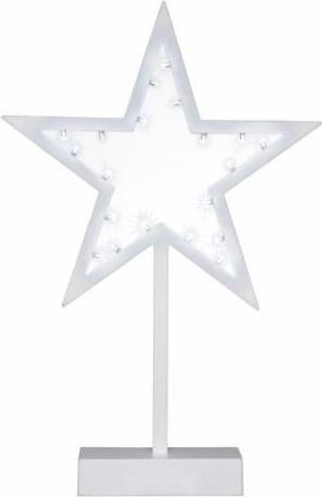 Świąteczna dekoracja - gwiazda na stojaku, 38 cm,20 LED Zdjęcie produktu 
