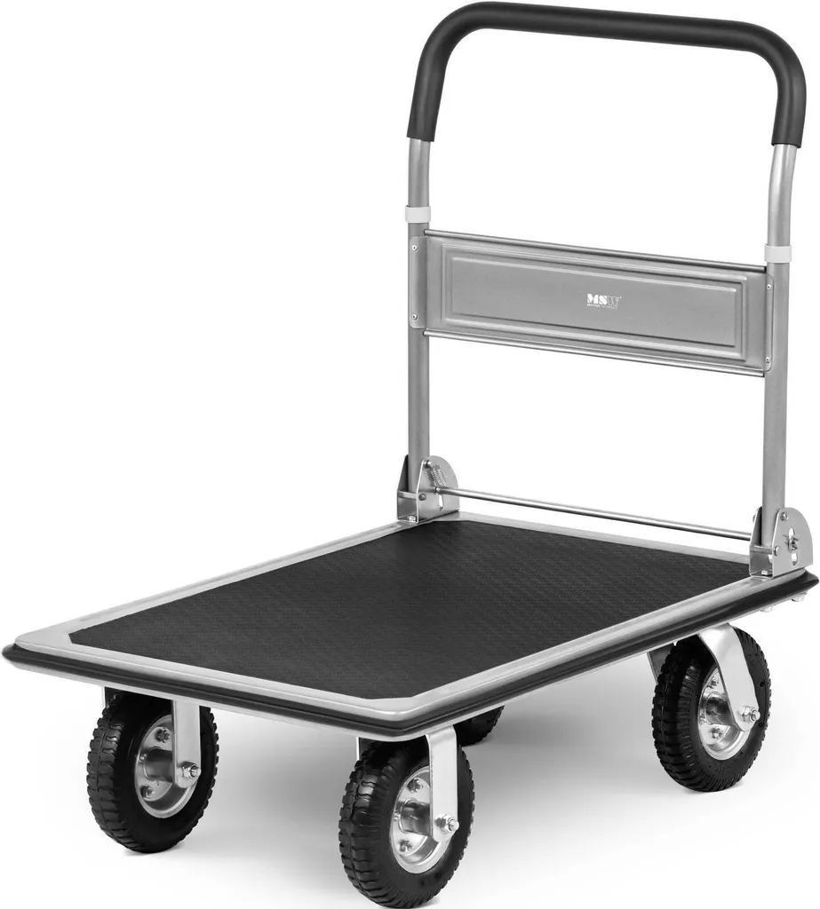 Chariot à plate-forme pliable MSW robuste pour charge de 300 kg