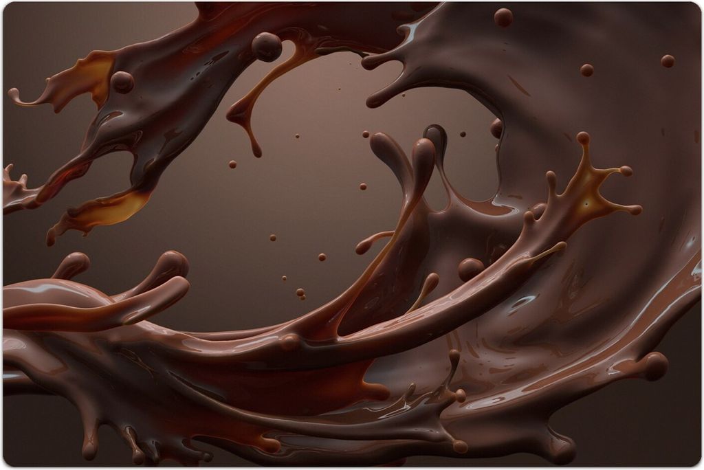Küchenmatte 120x180 cm Vinylmatte Bodenmatte Dekoration - brauner Kaffee