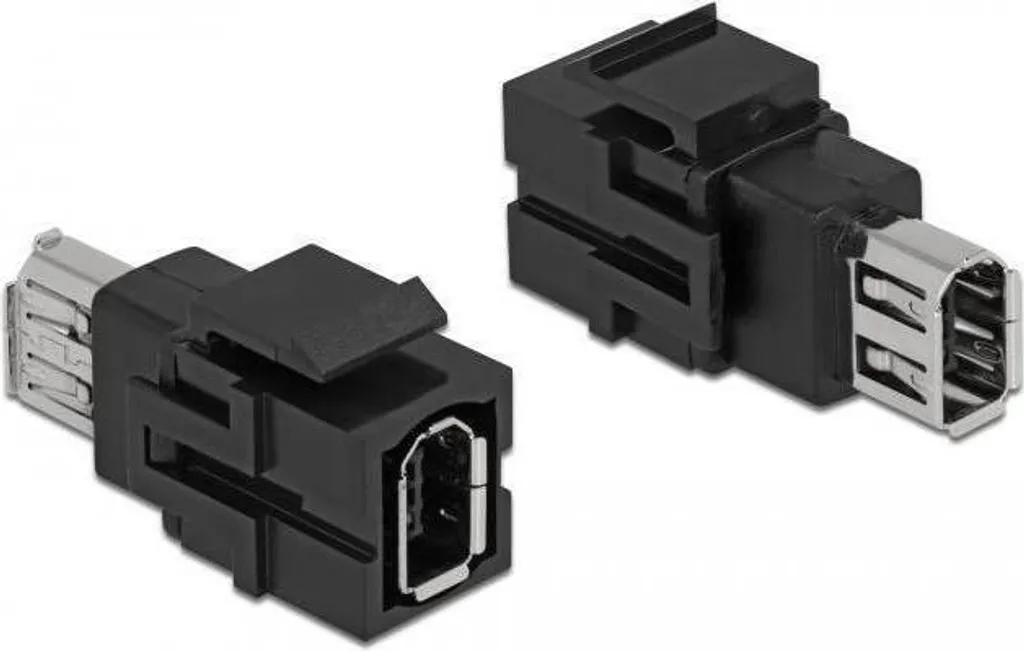 DeLOCK Connecteur réseau noir RJ45 mâle blindé Cat.6 pour câble LAN