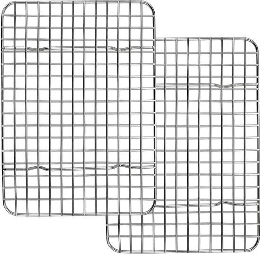 Edelstahl Backkühlregal, rechteckig, 29x23cm, gesund und spülmaschinenfest