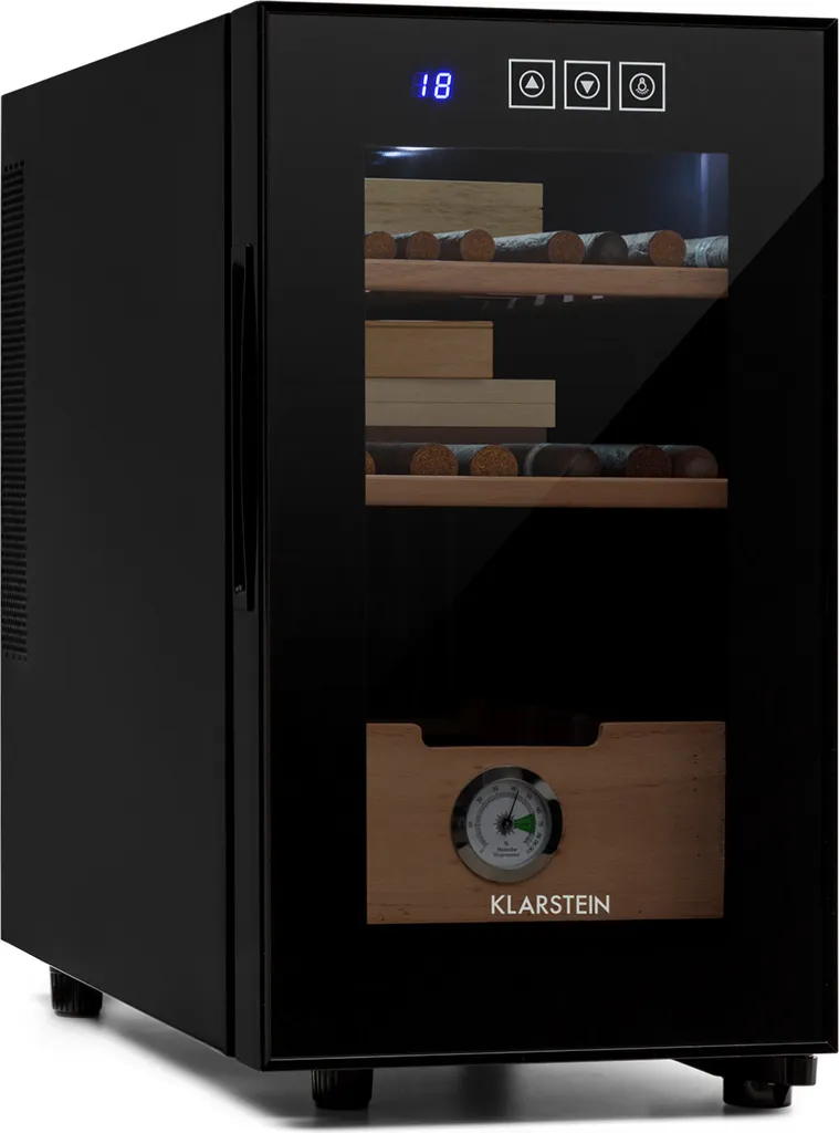 Cave à cigares pour collectionneur El Presidente 23L hêtre avec LED 45W