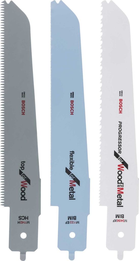 Set di lame per seghetto alternativo Bosch PFZ 500 E, 3 pz. Immagine del prodotto 