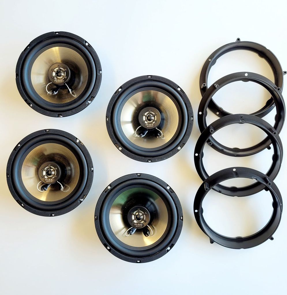Mac Audio Lautsprecher Einbauset passend für VW Golf 5 Skoda Yeti Tür vorne und hinten