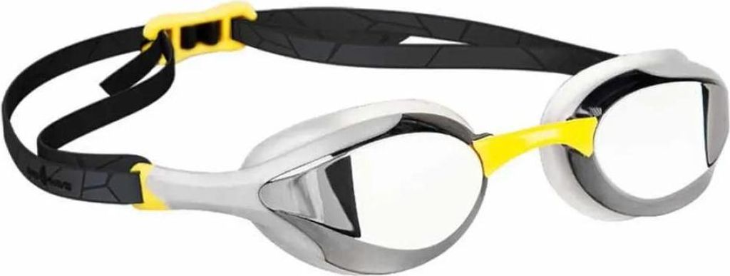 Madwave Alien Schwimmbrille Mit Spiegelglas Schwarz Schwarz One Size