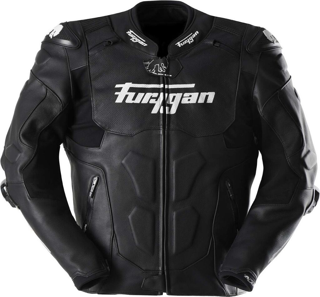 Furygan Raptor Evo 3 Motorrad Lederjacke, schwarz/weiß, L